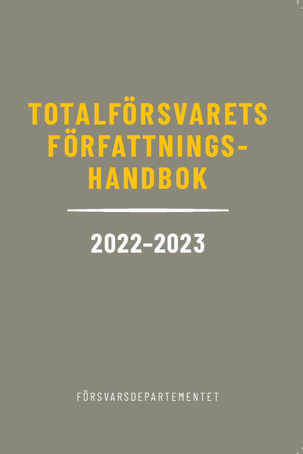 Totalförsvarets författningshandbok 2022/23
