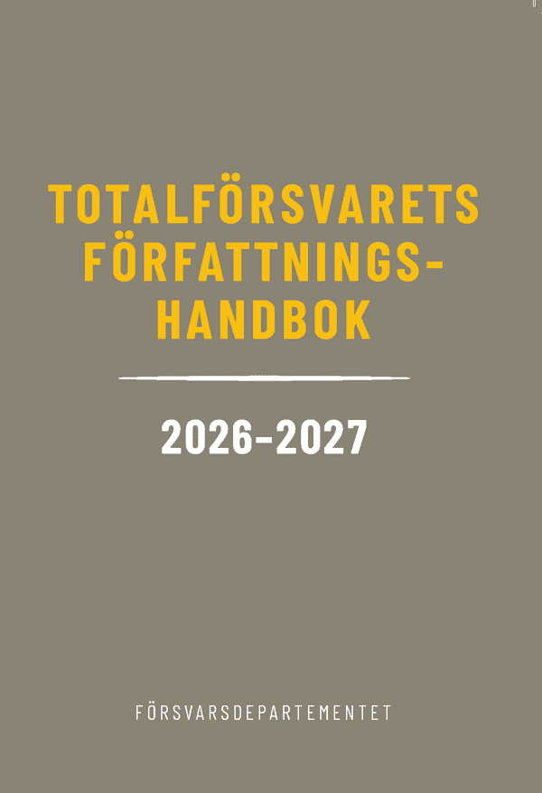 Totalförsvarets författningshandbok 2026/27
