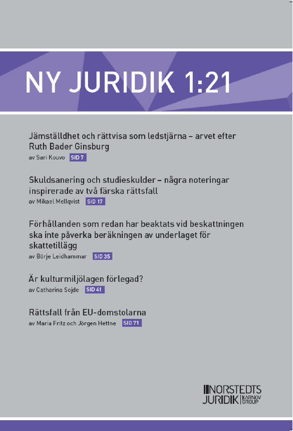 Ny Juridik 1:21