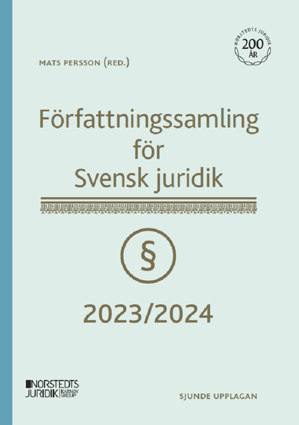 Författningssamling för Svensk juridik
