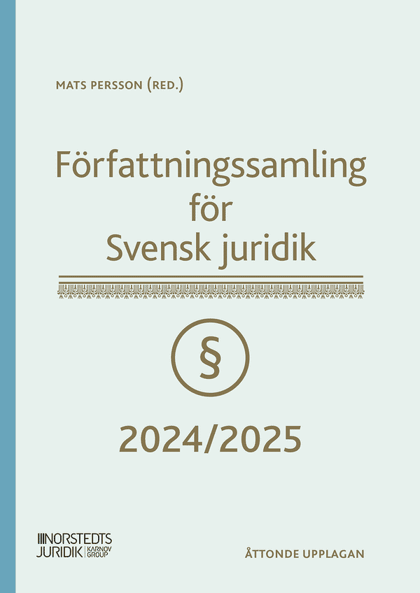 Författningssamling för Svensk juridik