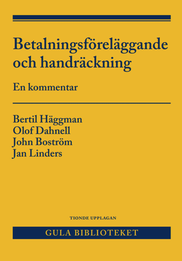 Betalningsföreläggande och handräckning