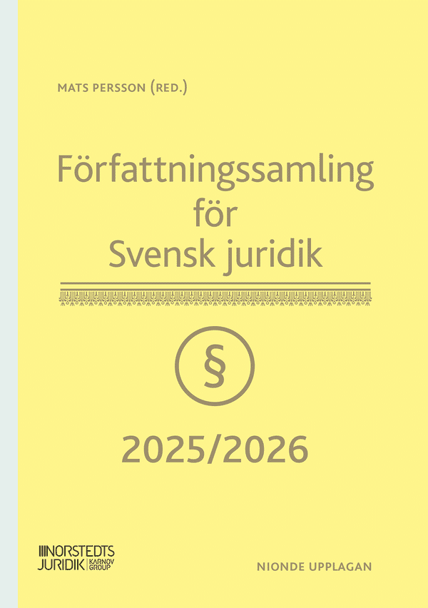 Författningssamling för Svensk juridik