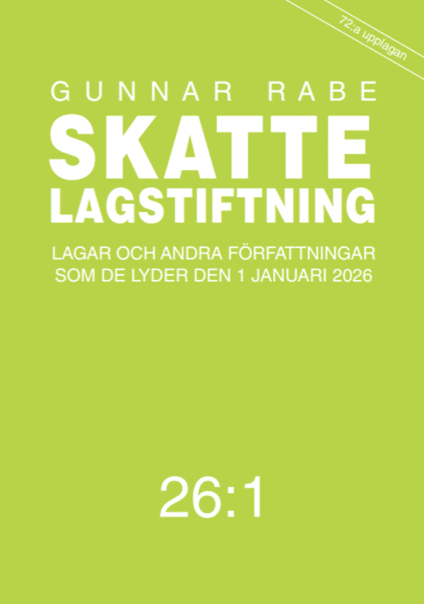Skattelagstiftning 26:1