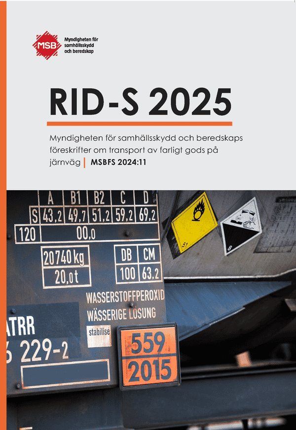 RID-S 2025 Transport av farligt gods på järnväg 2025, inkl ändringar & tillägg